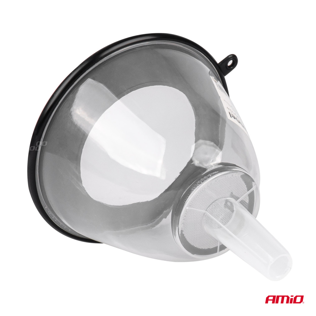 Plasttratt med lock och filter 13,5 cm, AMIO-04042