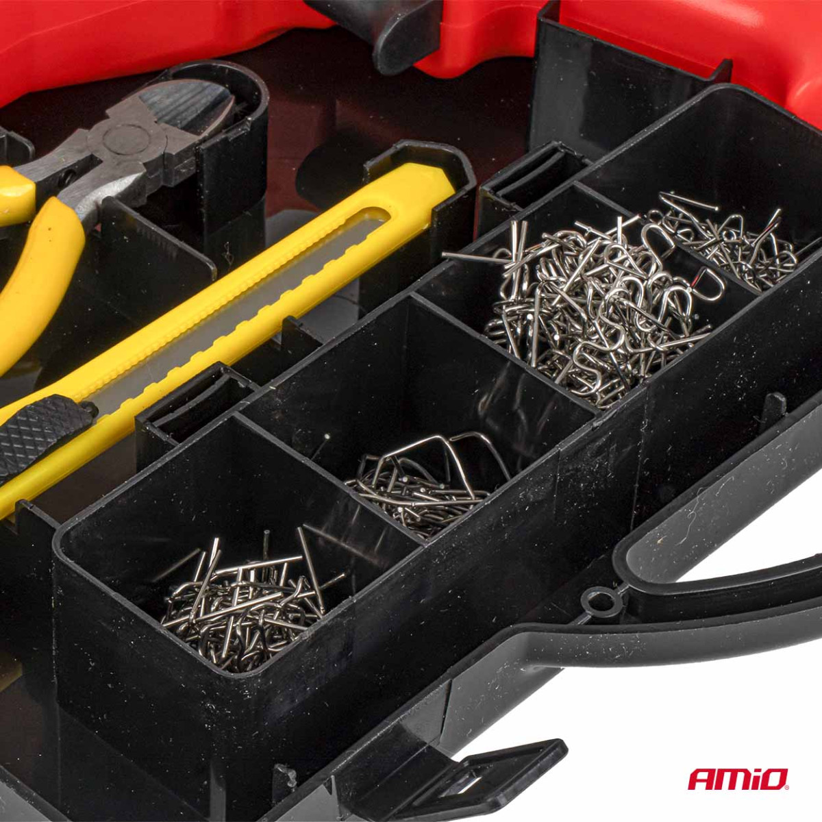 Plastsvetssats med klämmor, 200 st. AMIO-04745