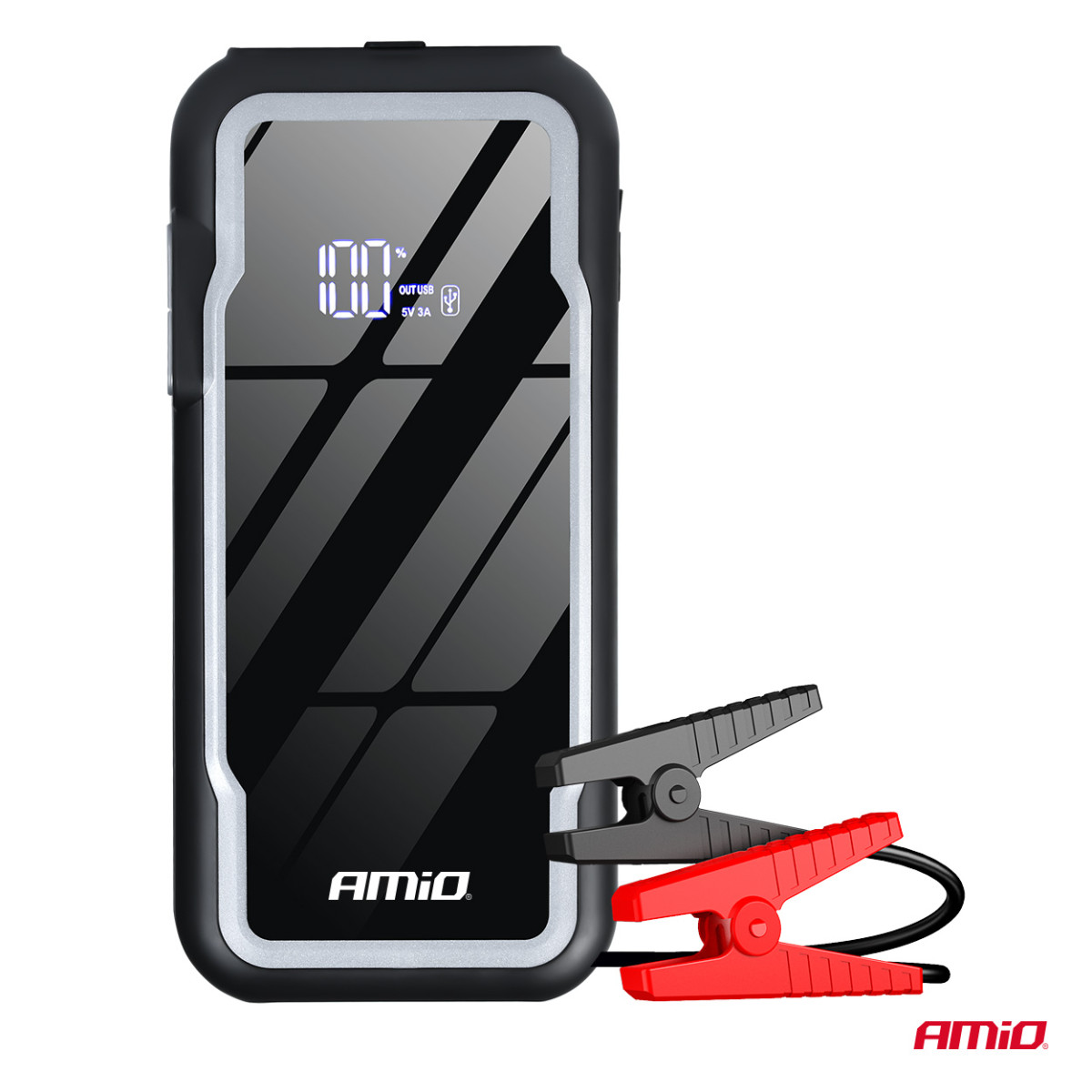 3-i-1 Bilstartare/LED/Powerbank 12V 12Ah 1600A AMIO-04678