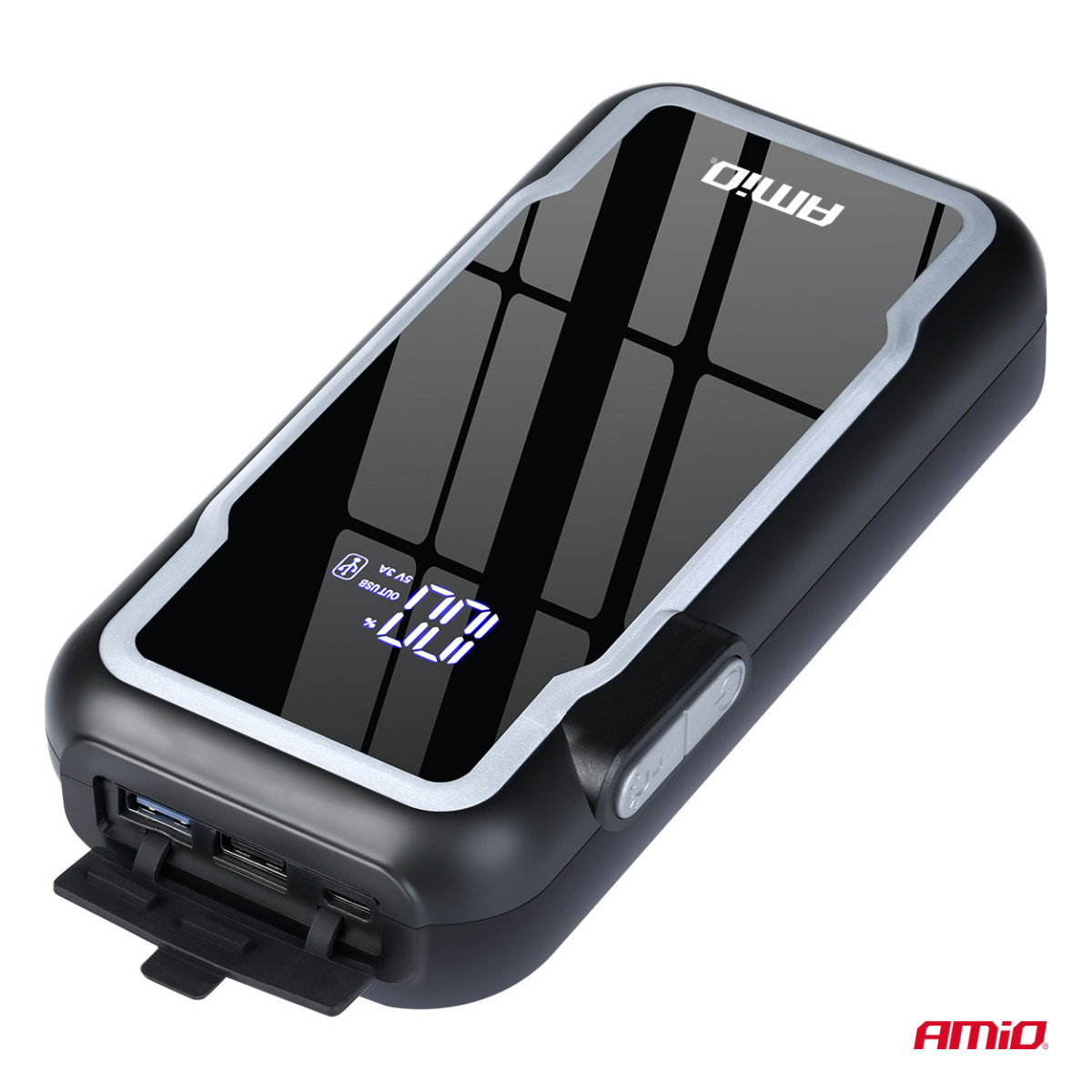 3-i-1 Bilstartare/LED/Powerbank 12V 12Ah 1600A AMIO-04678