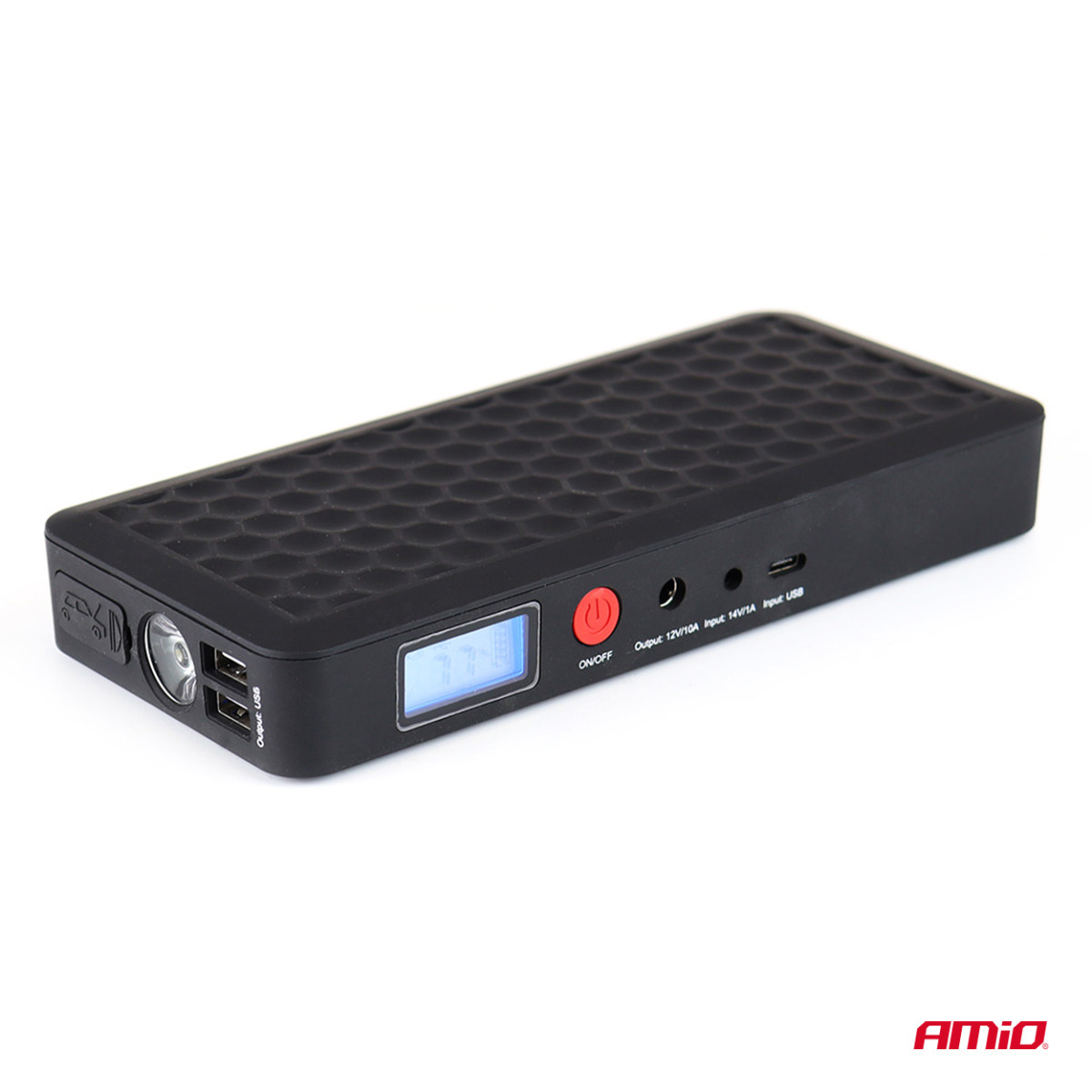 Bärbar starthjälp / Powerbank 12V 4Ah 800A SJ02 AMIO-02524