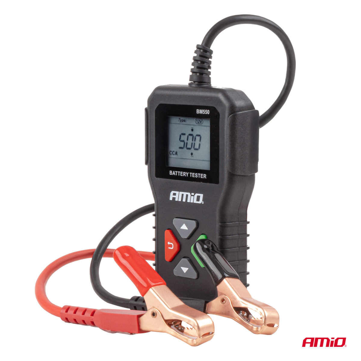 Professionell digital batteritestare, 2-220 Ah, 6 V / 12 V / 24 V, AMIO-04920