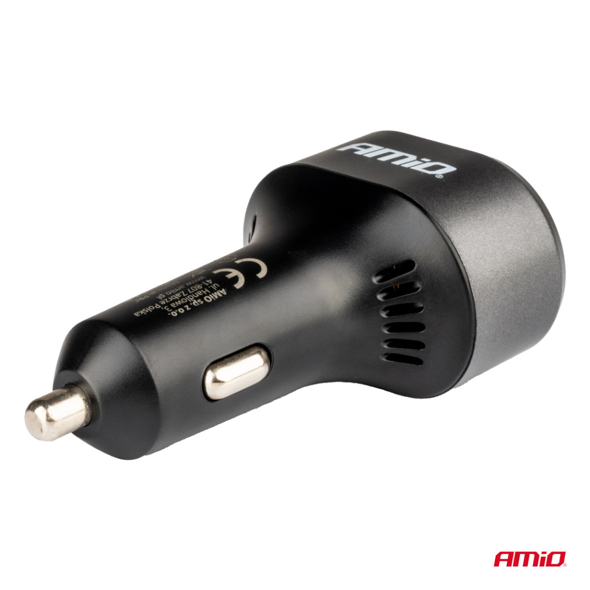 Snabbladdande billaddare med spännings-LED-display 3.0 PD 30W AMiO-04178