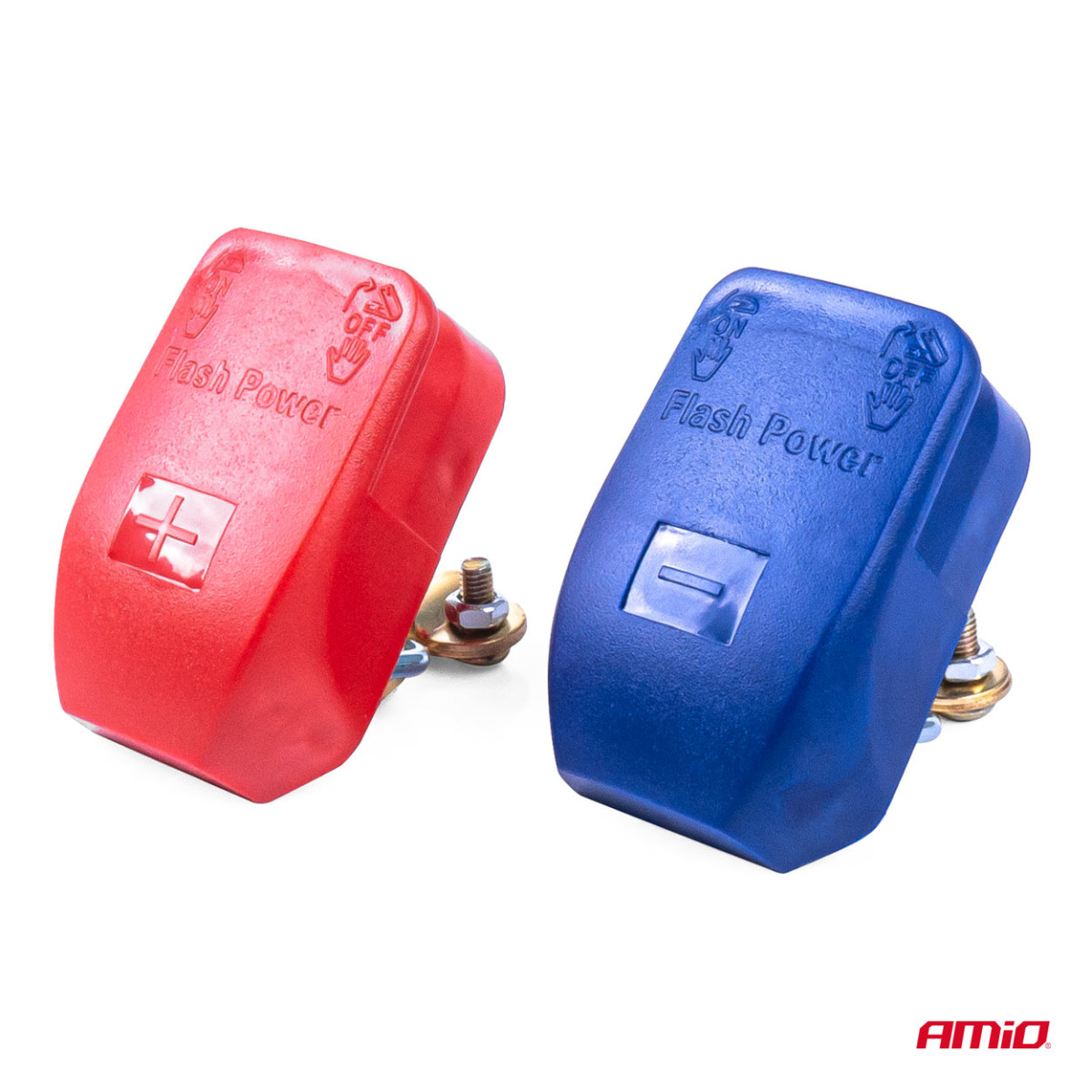 Snabbkoppling av batteripoler 12V, max 30A AMIO-03020