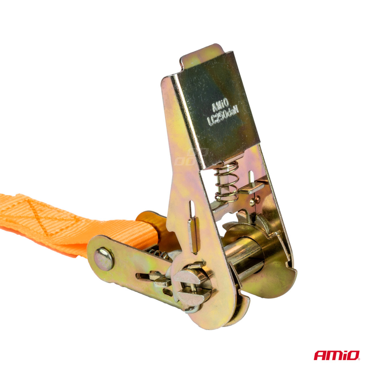 Lastsurrningsband med spännare 500 kg, 6 mx 25 mm, BELT-08 AMIO-02876