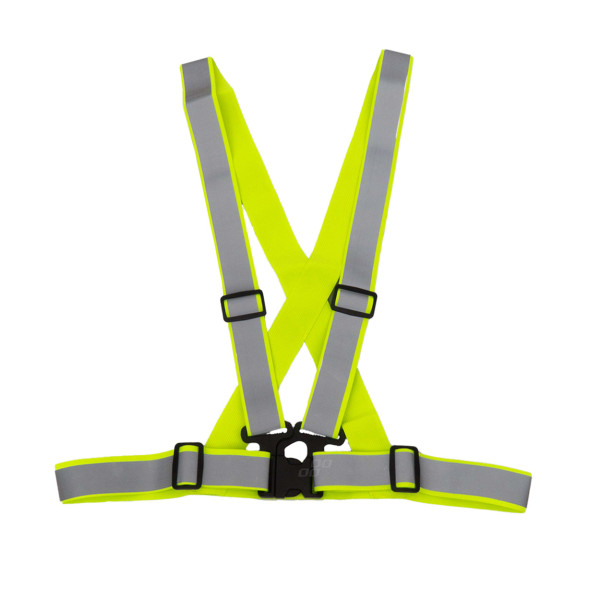 Reflexväst med remmar - grön AMIO-03104