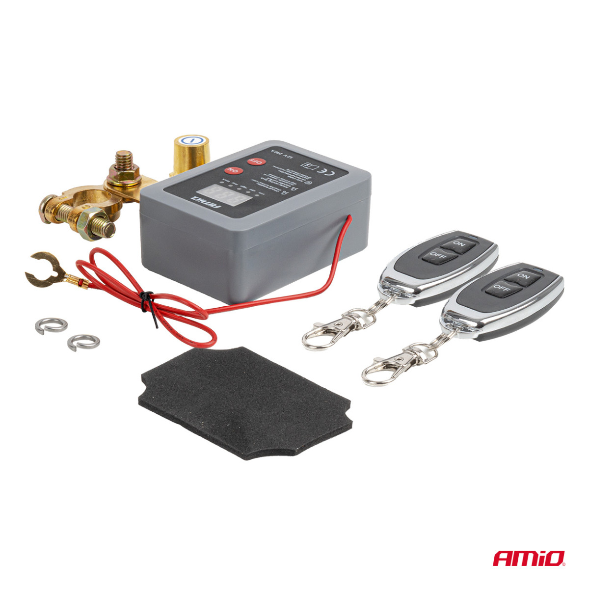 Fjärrstyrd batterifrånskiljare 12V 240A (BATT) AMIO-04832