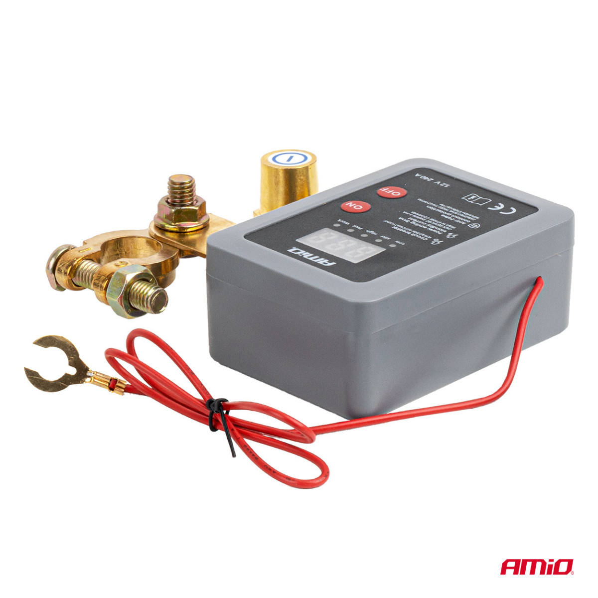 Fjärrstyrd batterifrånskiljare 12V 240A (BATT) AMIO-04832