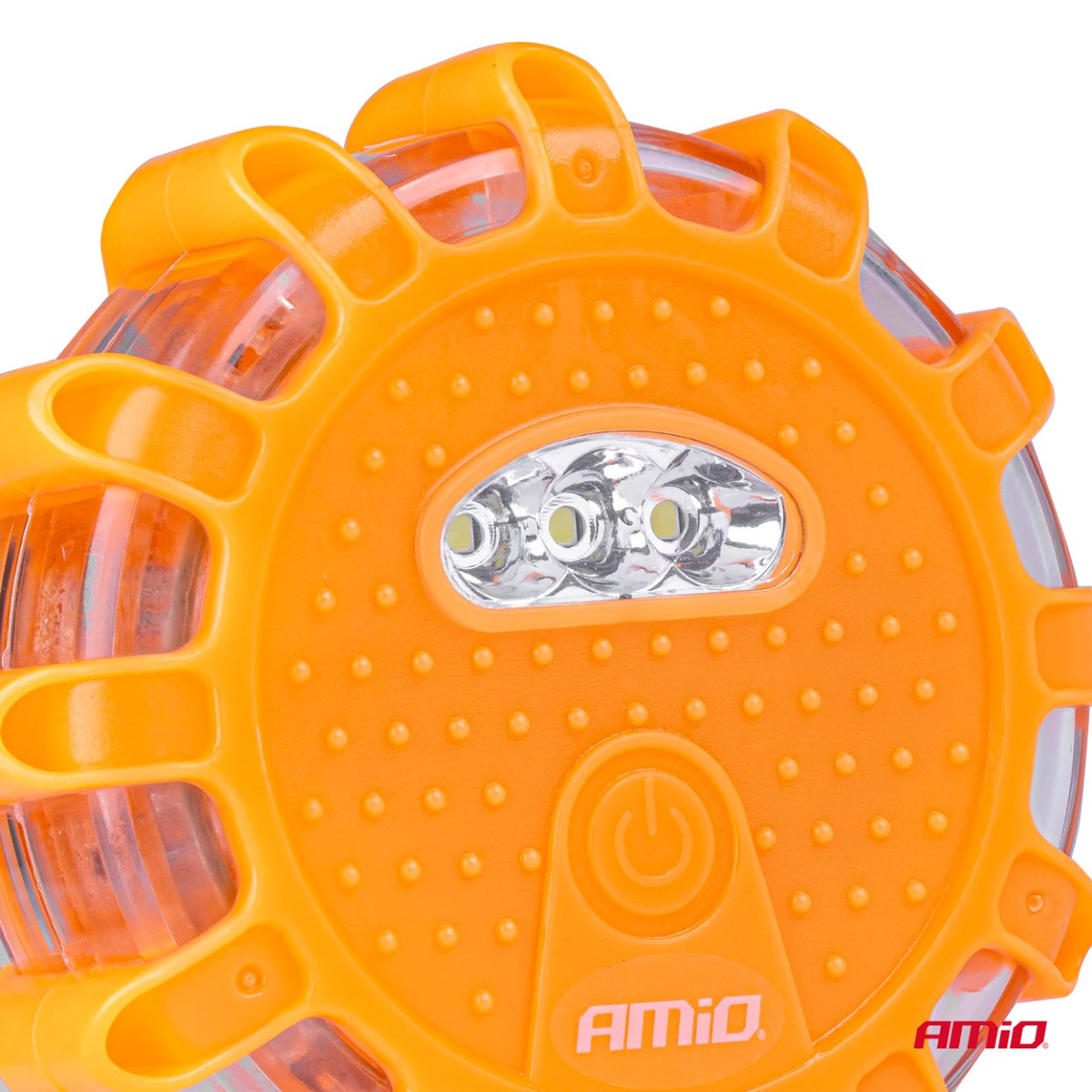 Bärbar LED-varningslampa med spotlightfunktion 3xAAA IP65 12SMD + 3SMD