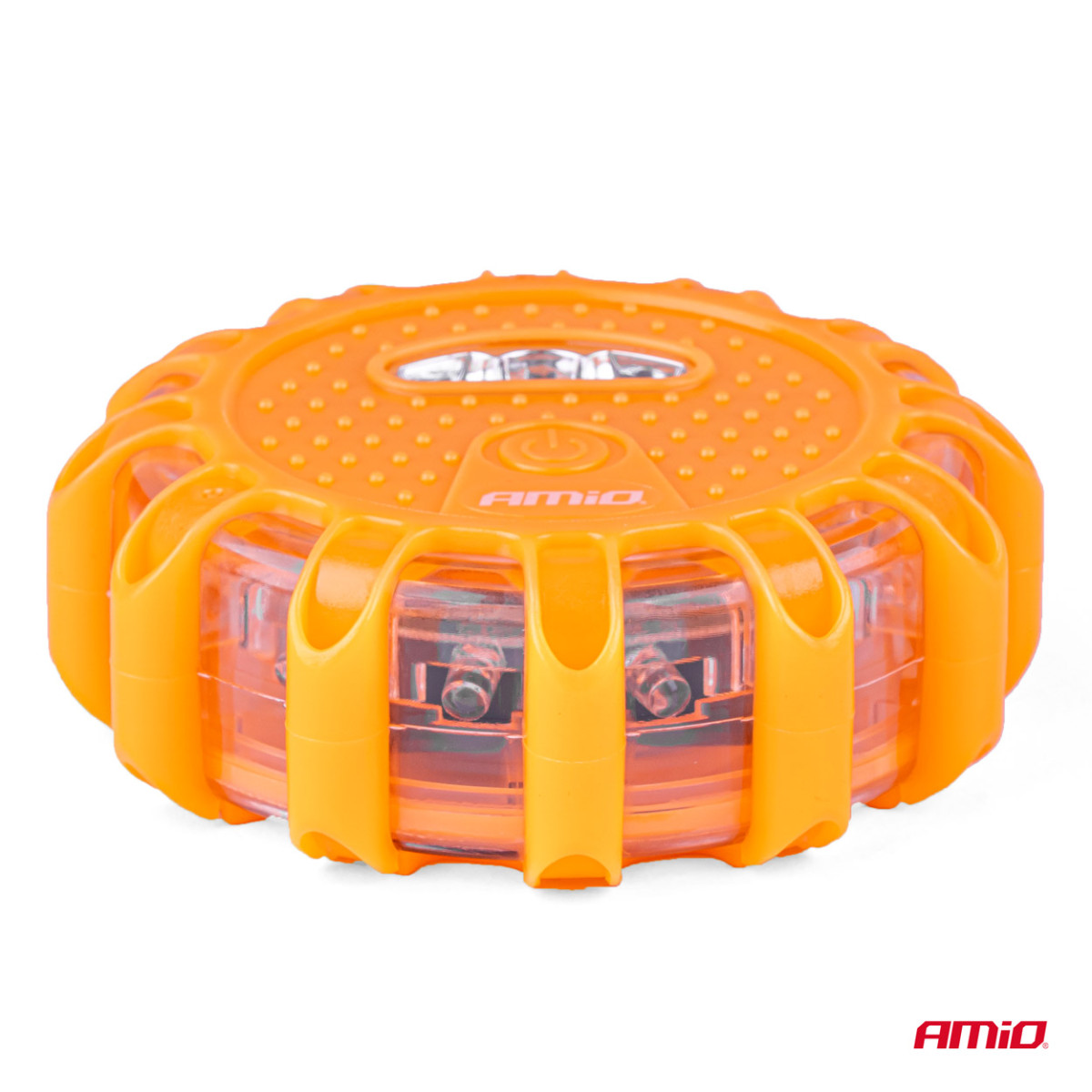 Bärbar LED-varningslampa med spotlightfunktion 3xAAA IP65 12SMD + 3SMD