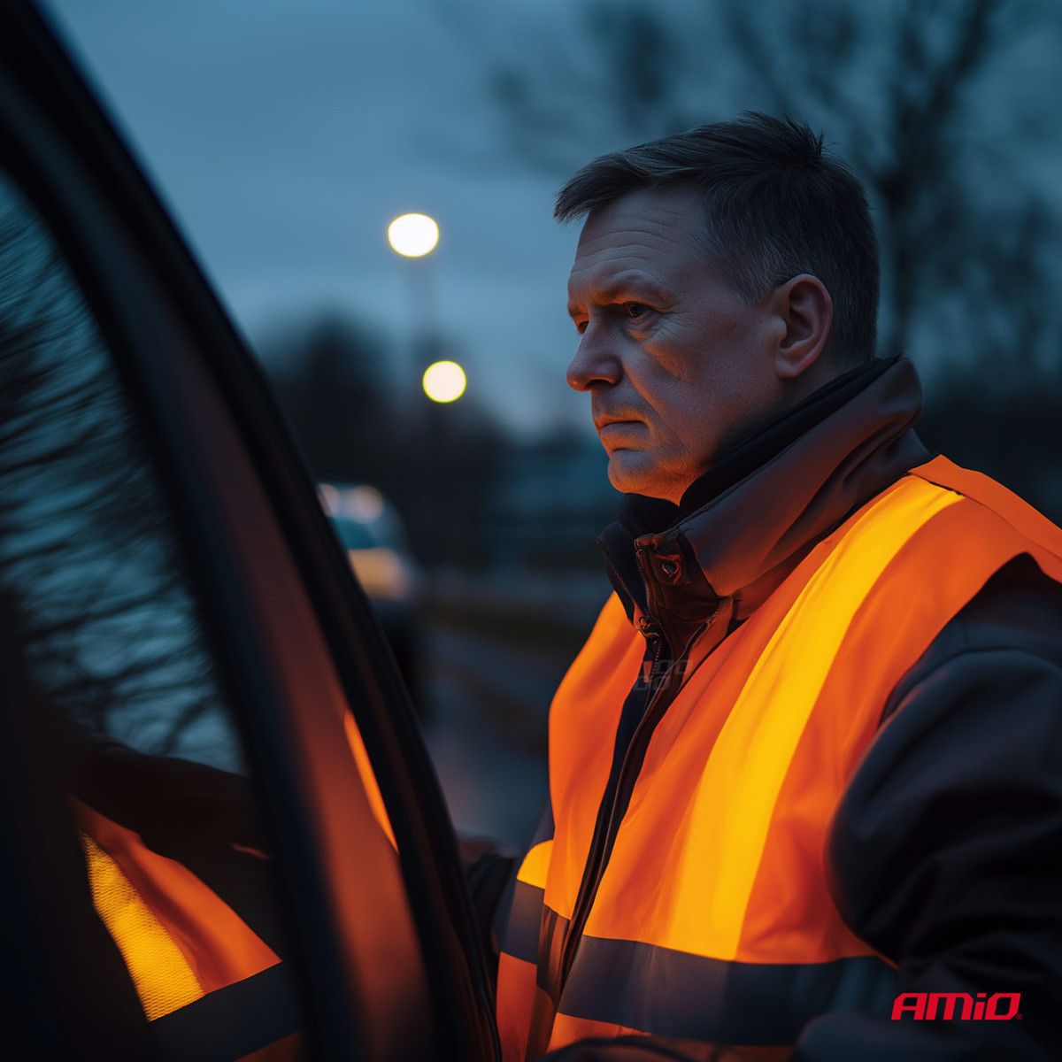 Varselväst XXXL, orange AMIO-03986