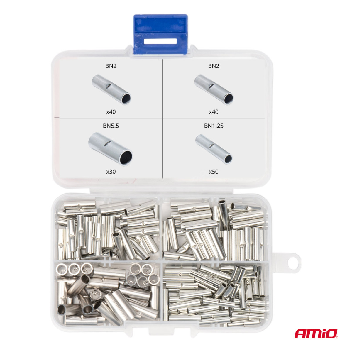 Kabelkontaktsats BN1.25, BN2, BN5.5, 160 delar. AMIO-04123
