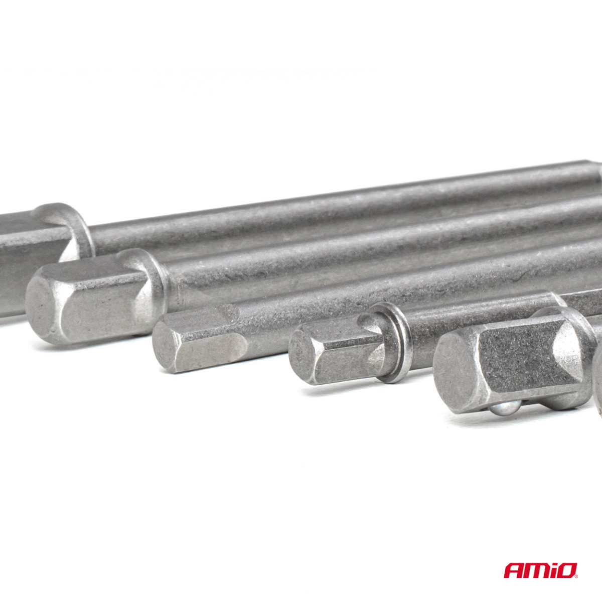 Sexkantsadaptersats 1/4", 3/8", 1/2" AMIO-04781