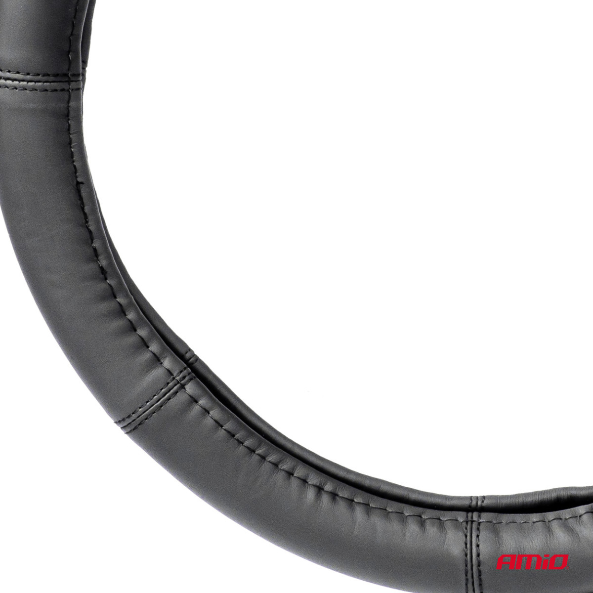 Rattöverdrag för bil 44-46 cm, äkta läder, SWC-48-XXL