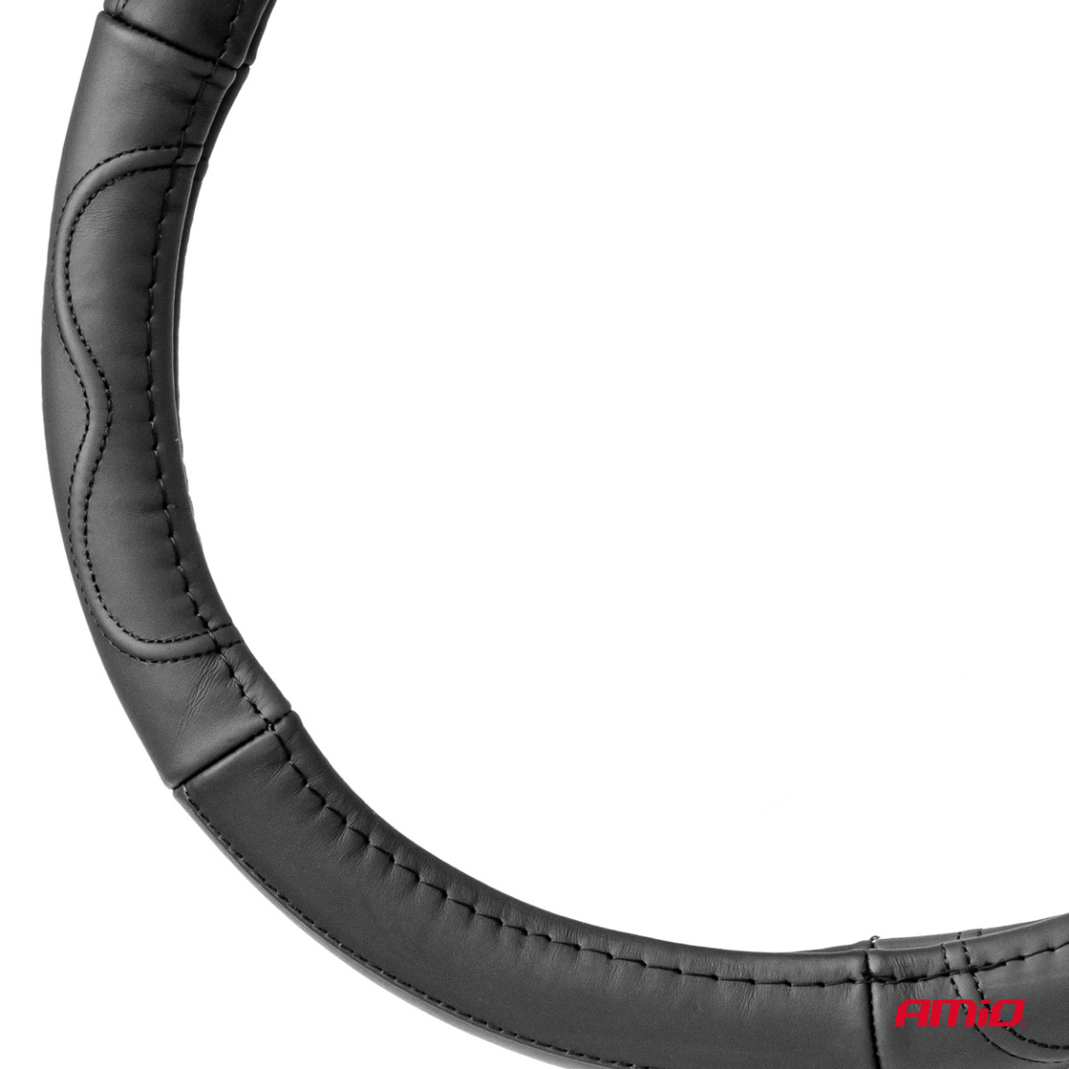 Rattöverdrag för bil 44-46 cm, äkta läder, SWC-49-XXL