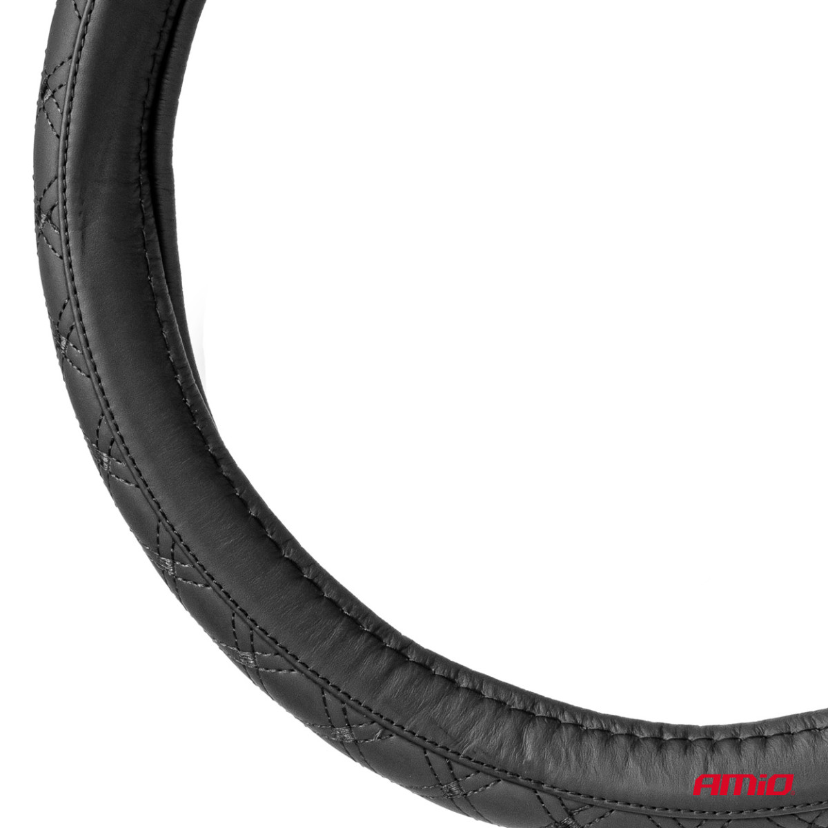Rattöverdrag för bil 35-37 cm, äkta läder, SWC-51-S