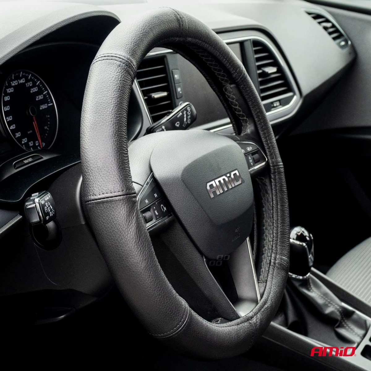 Rattöverdrag med äkta läder 44-46 cm, XXL