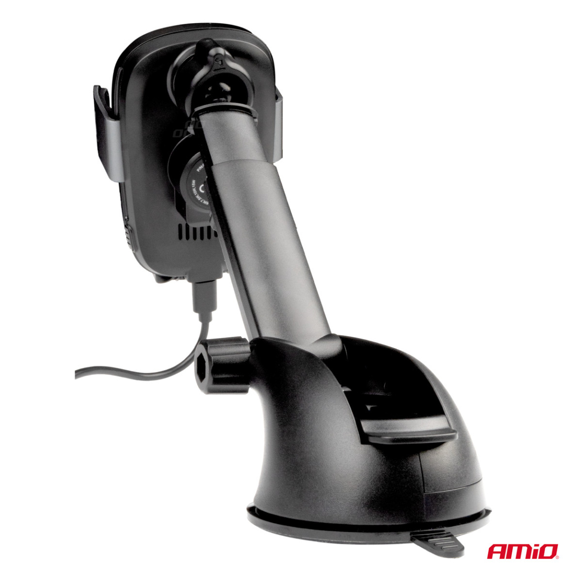 Telefonhållare med sugkopp och trådlös laddare 15W AMIO-03779