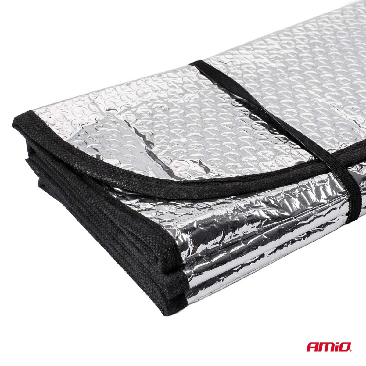 Vindskydd 145x70 cm, silver, PE-bubbla AMIO-01532