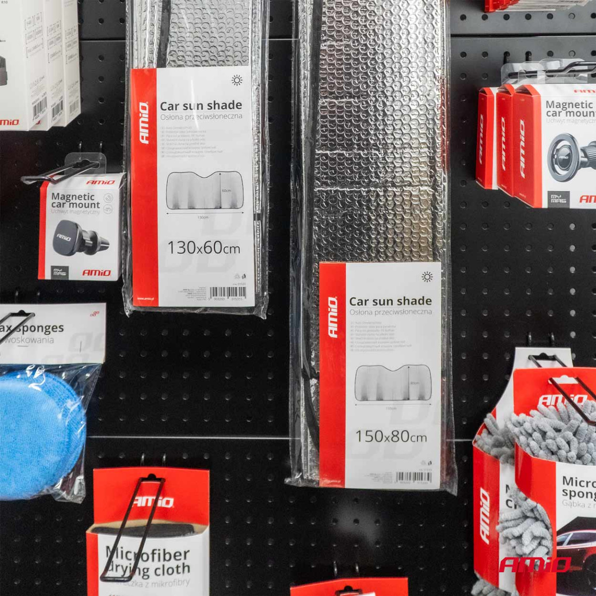 Vindskydd 150x80 cm, silver, PE-bubbla AMIO-01533