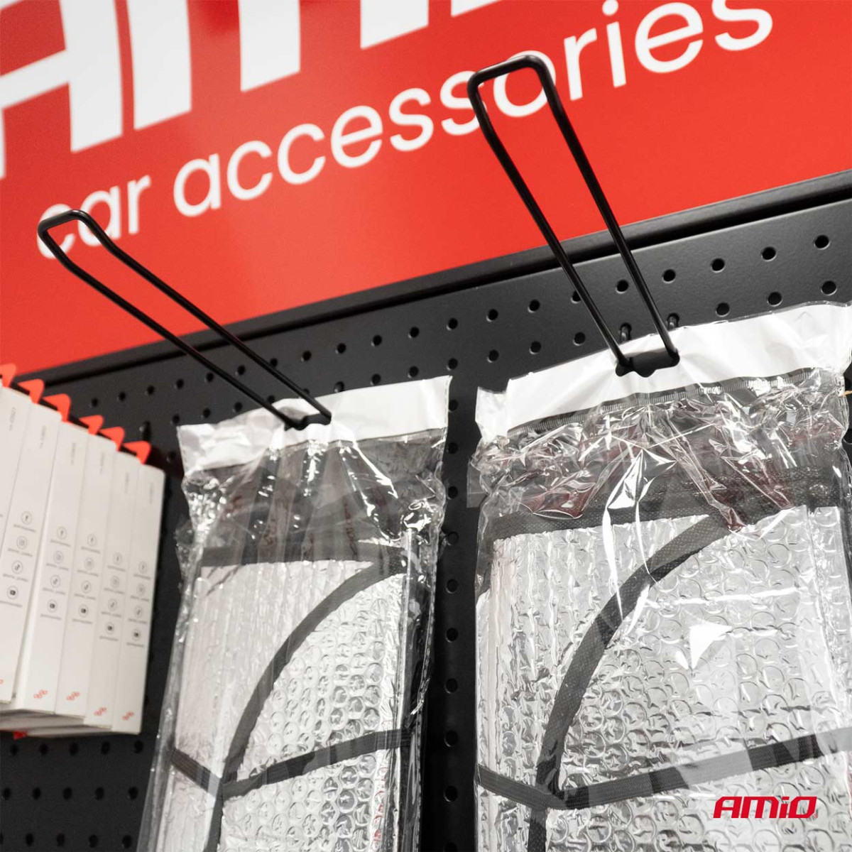 Vindskydd 150x80 cm, silver, PE-bubbla AMIO-01533