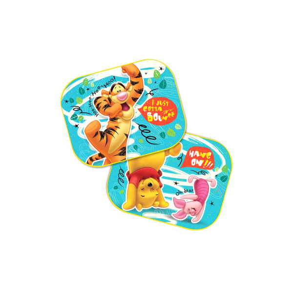 Sidogardiner för bil 44x35 cm, 2 st., Winnie the Pooh