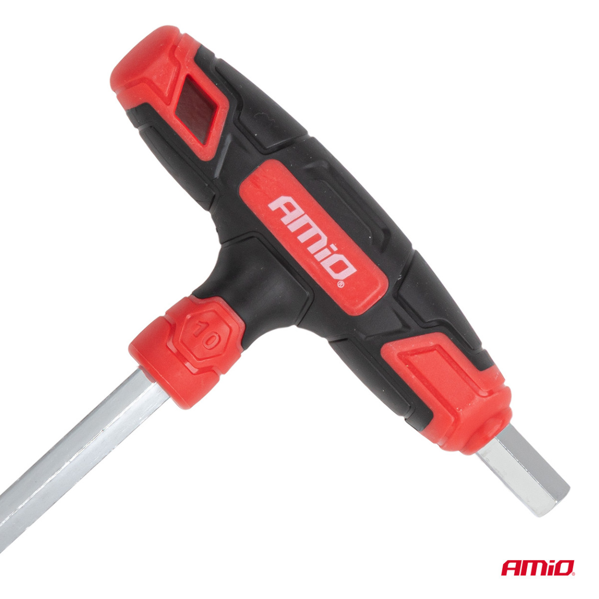 Sexkantsnyckelsats med T-handtag, 8 delar. AMIO-04826