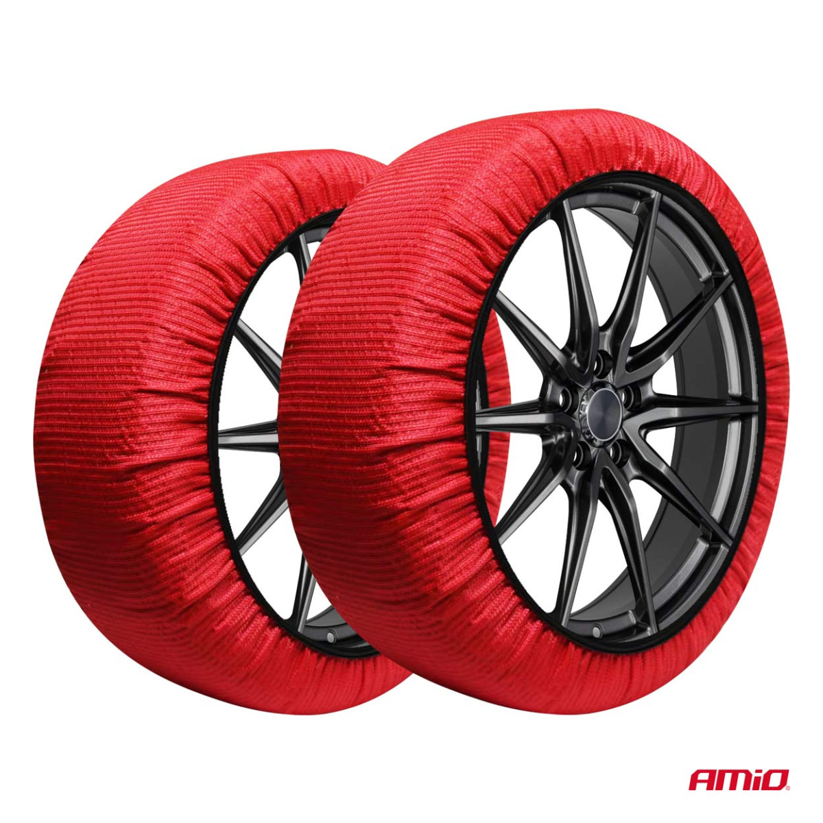 Snökedjor i textil 3D, M, 2 st.