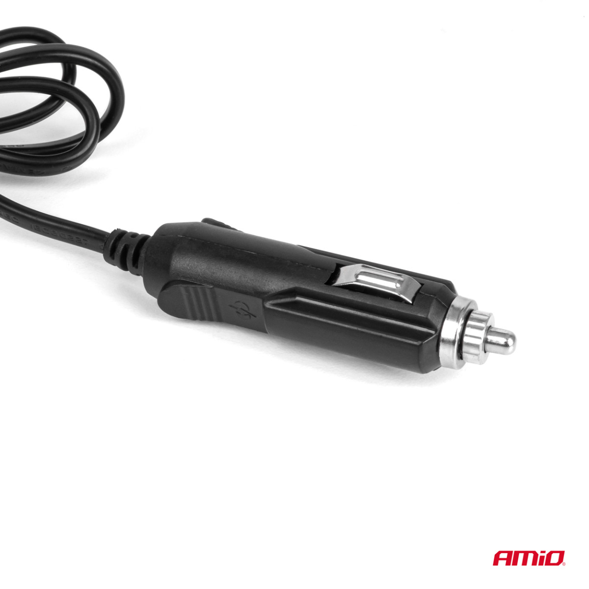 Treuttagsförlängningssladd med laddare 1x USB-A + 1x USB-C QC 4.0 12/24V 120W 80 cm AMIO-04365