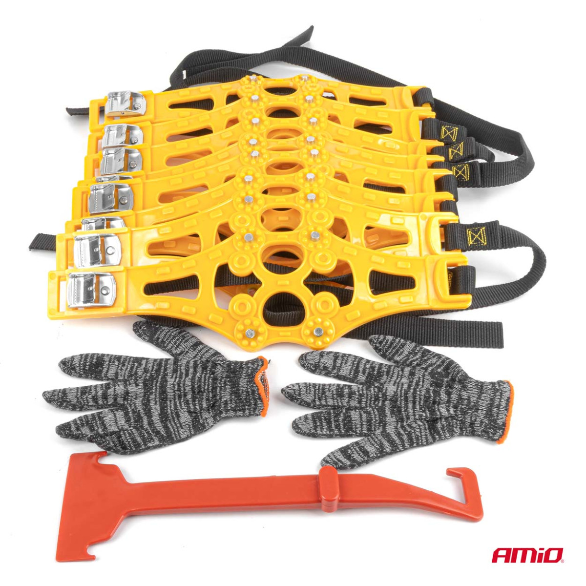 Set med halkfria remsor för däck, 8 st., AMIO-04948