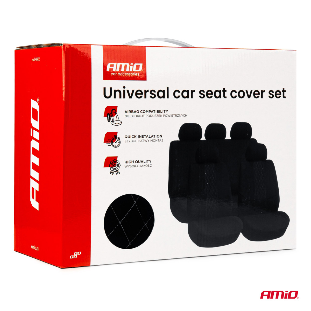 Universella sätesöverdrag SC-02 - svart/grå