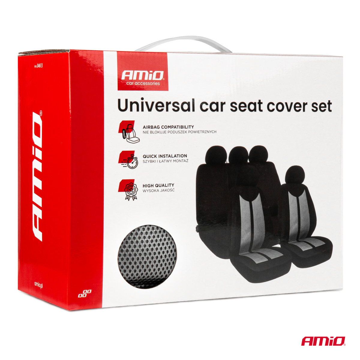 Universella sätesöverdrag SC-13 - svart/grå