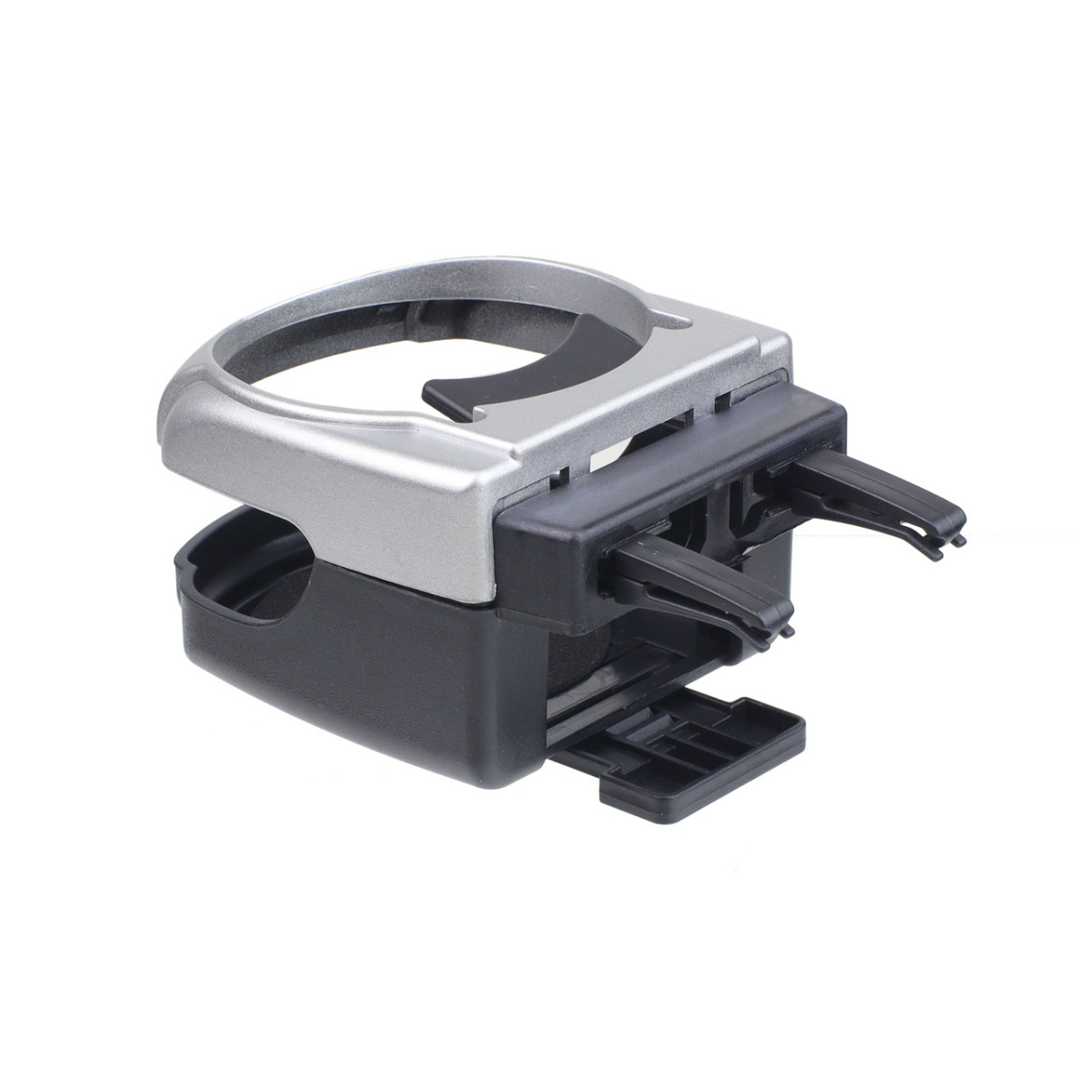 Universell bilmugghållare DH-04, silverfärg, för ventilationsgaller