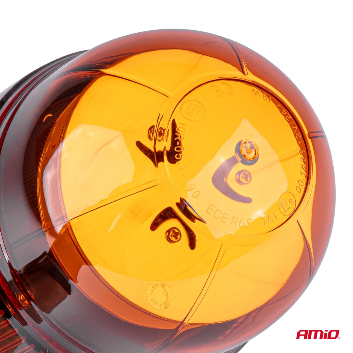 LED-varningslampa W02M magnetisk R65 R10 39LED 12/24V IP56 AMIO-02300