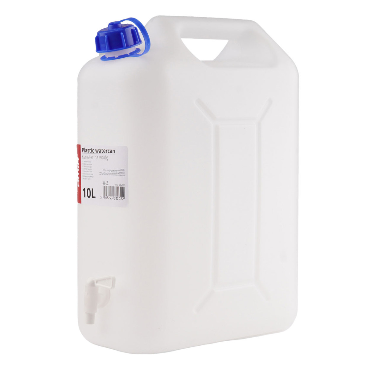 Plastvattentank med kran 10L AMIO-03202