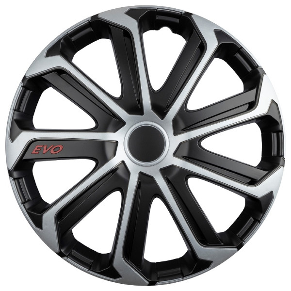 Hjulkapsel 1 st. EVO, svart och silver 16" Hjulkapsel 1 st. EVO, svart och silver 16"