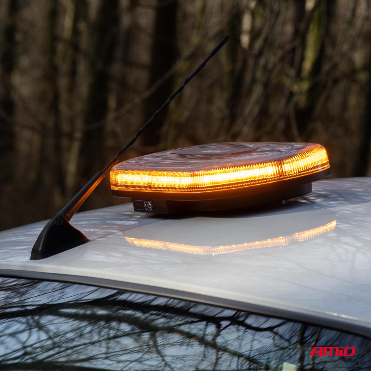 Trådlös LED-lampa med fjärrkontroll R65 R10 26W 12/24V AMIO-04369