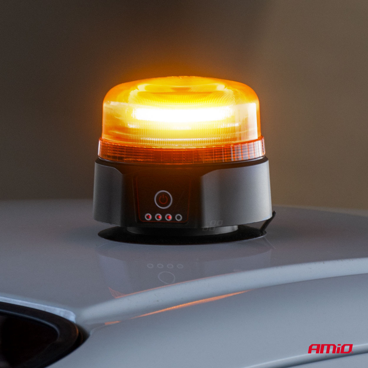 Trådlös LED-varningslampa med fjärrkontroll R65 R10 12/24V AMIO-03932