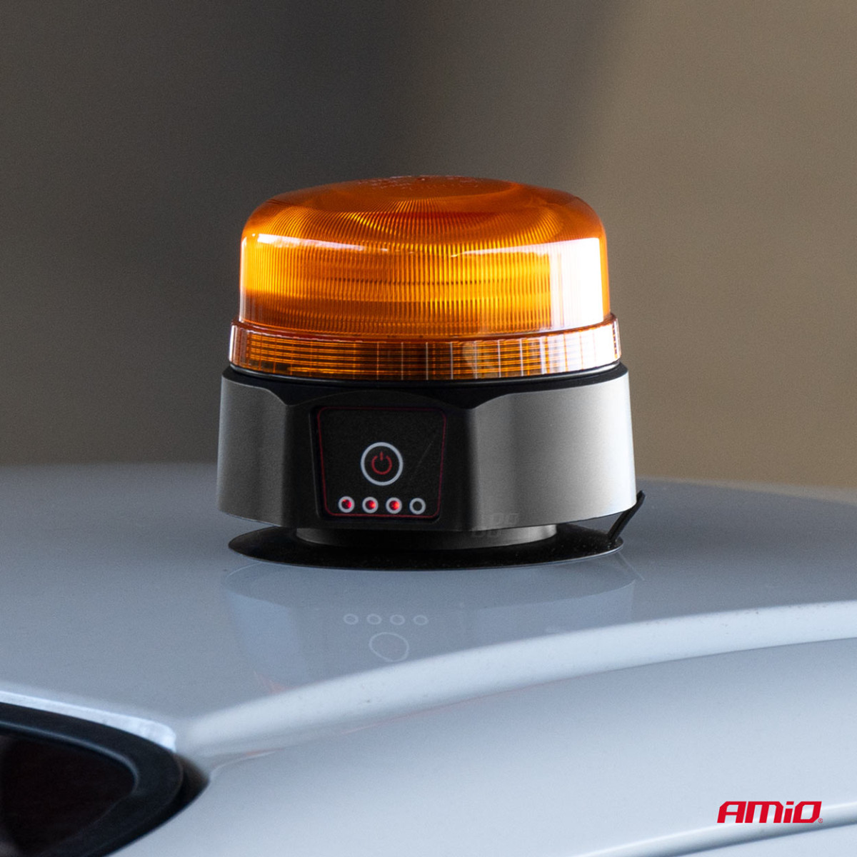 Trådlös LED-varningslampa med fjärrkontroll R65 R10 12/24V AMIO-03932