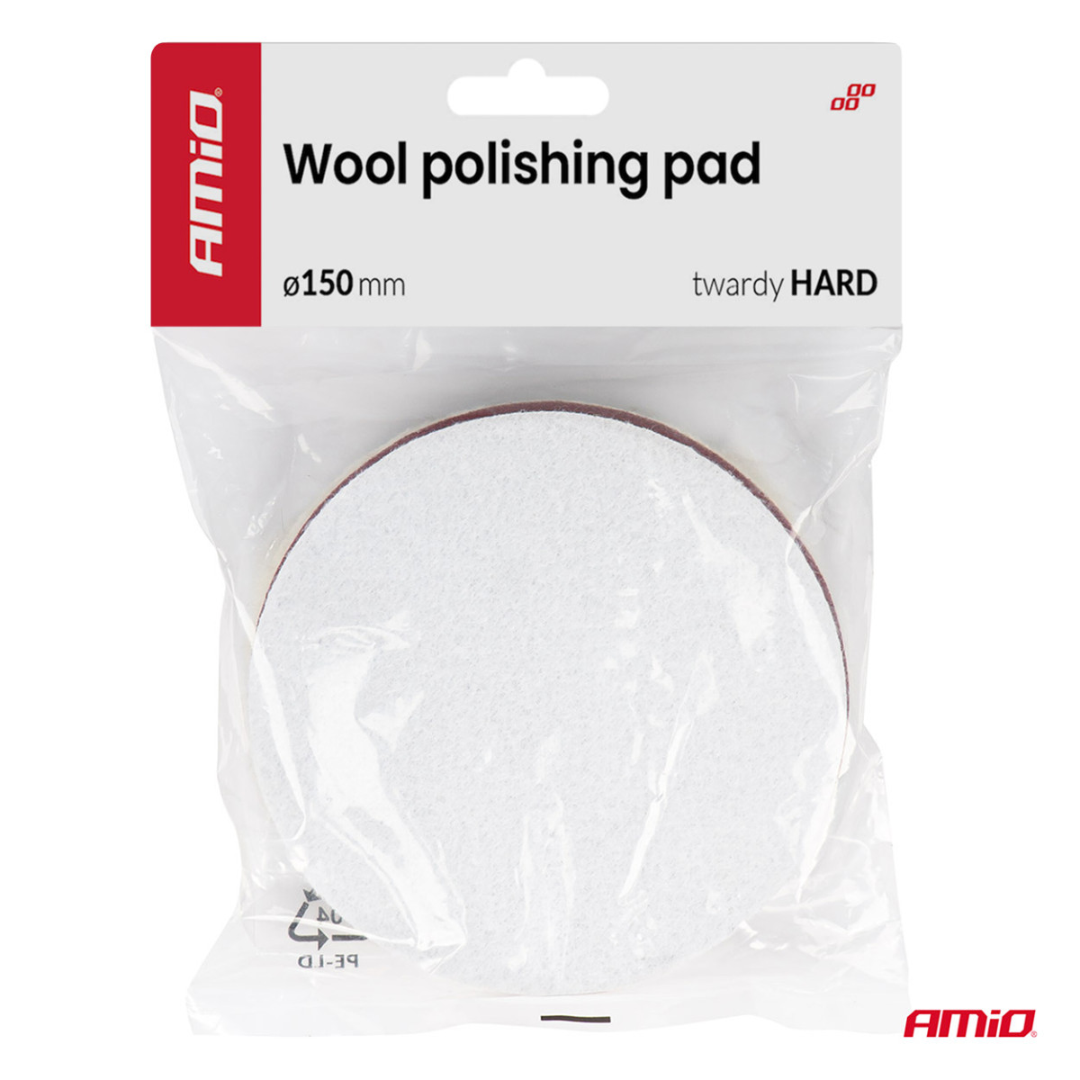 Ullpoleringsskiva, hård, 150 mm ADET-36 AMIO-04884