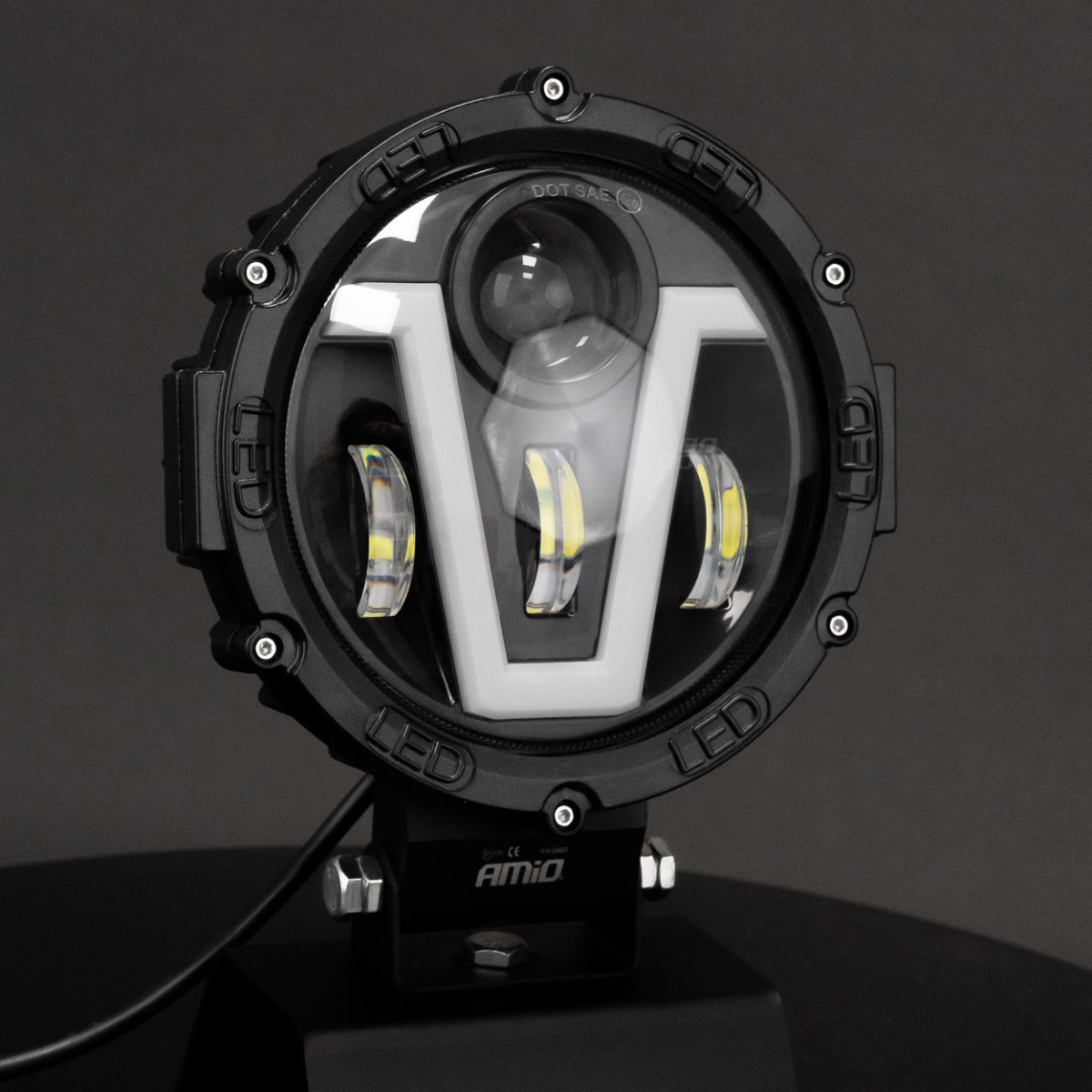 LED multifunktionell V-light arbetslampa 9-36V 50W
