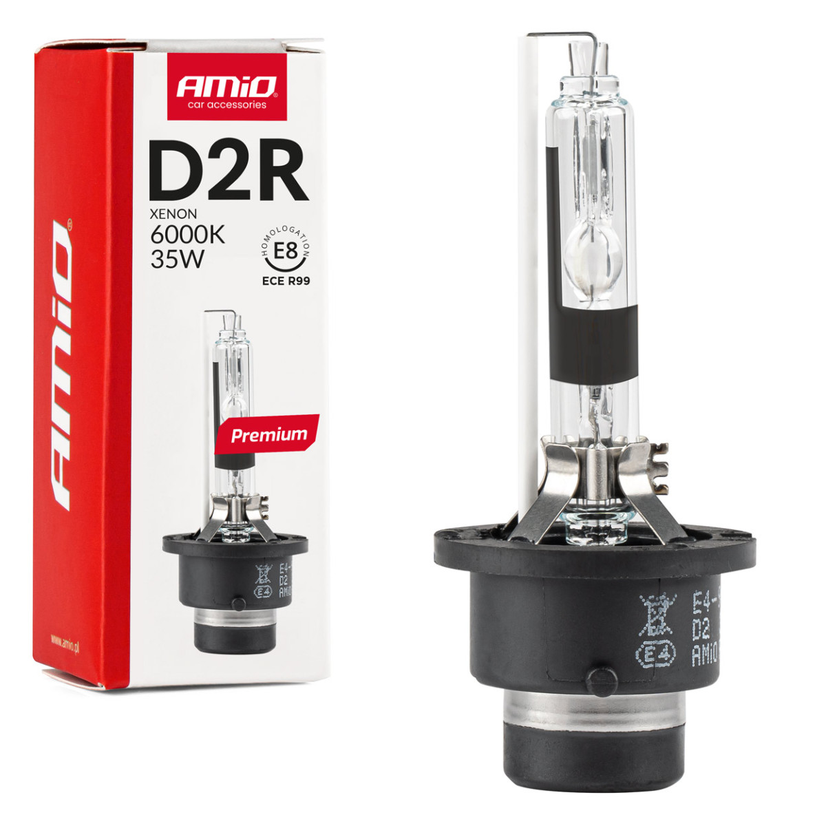 Xenonlampa D2R 6000K PREMIUM AMIO-01971