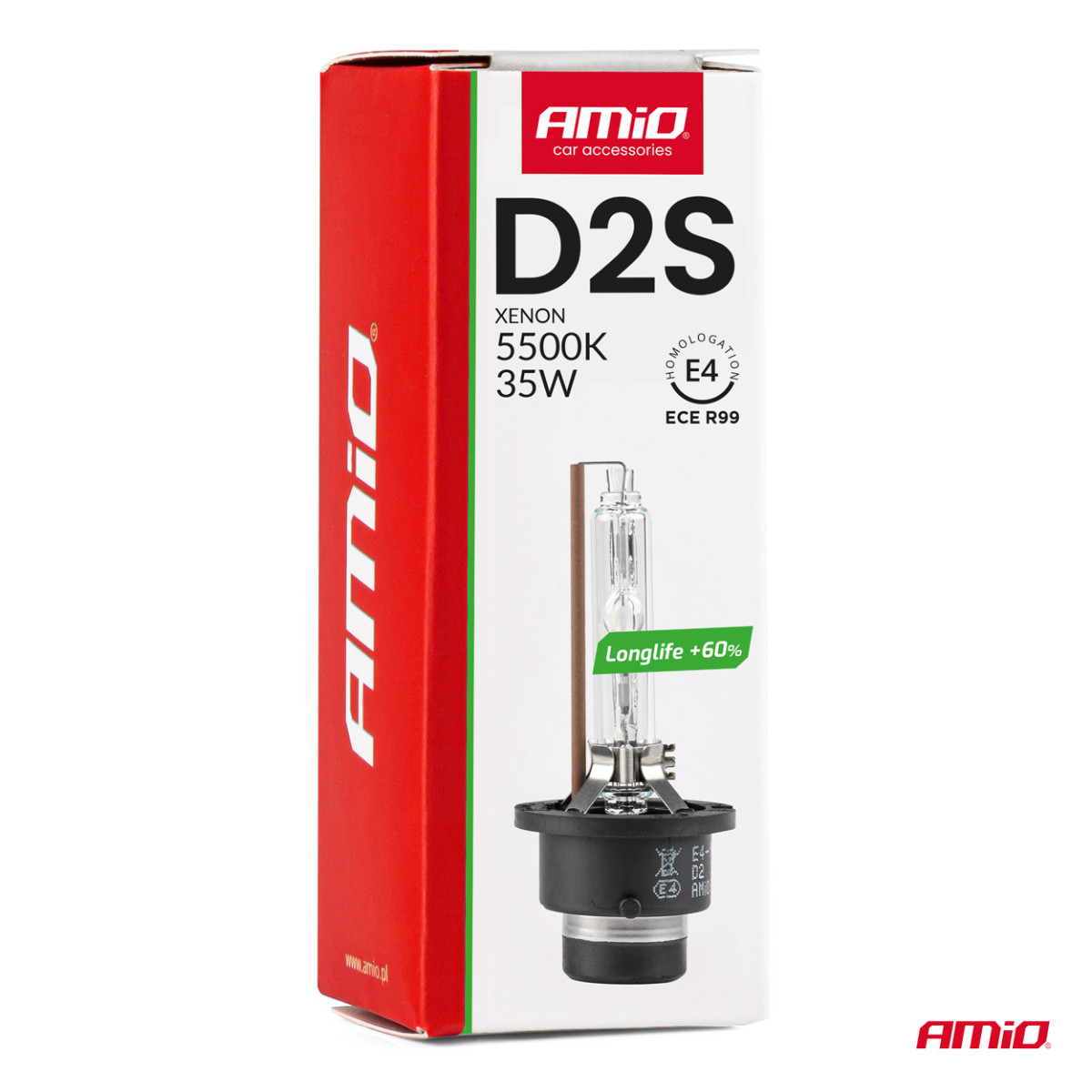 Xenonlampa D2S 5500K LONG LIFE AMIO-01973