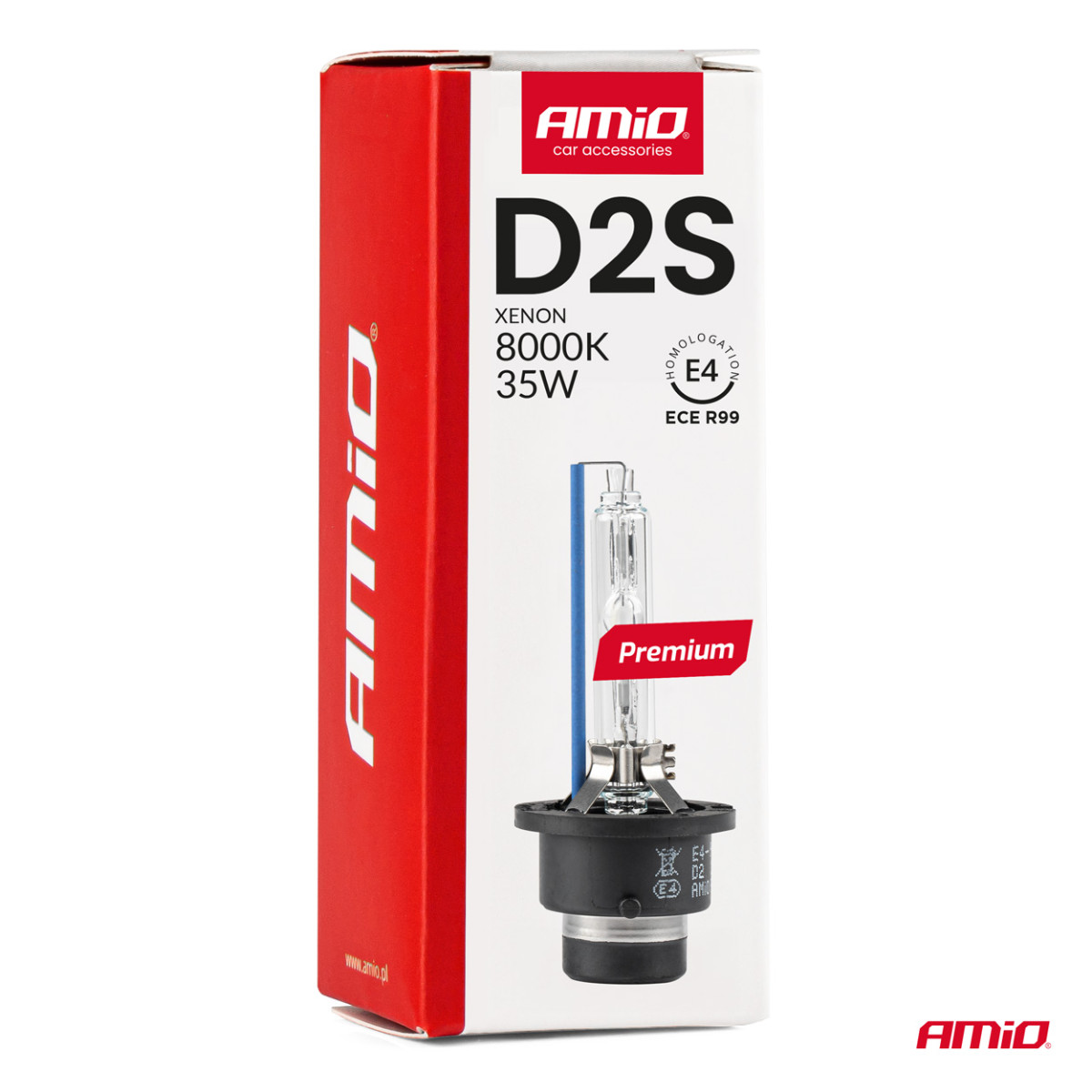 Xenonlampa D2S 8000K PREMIUM AMIO-01977