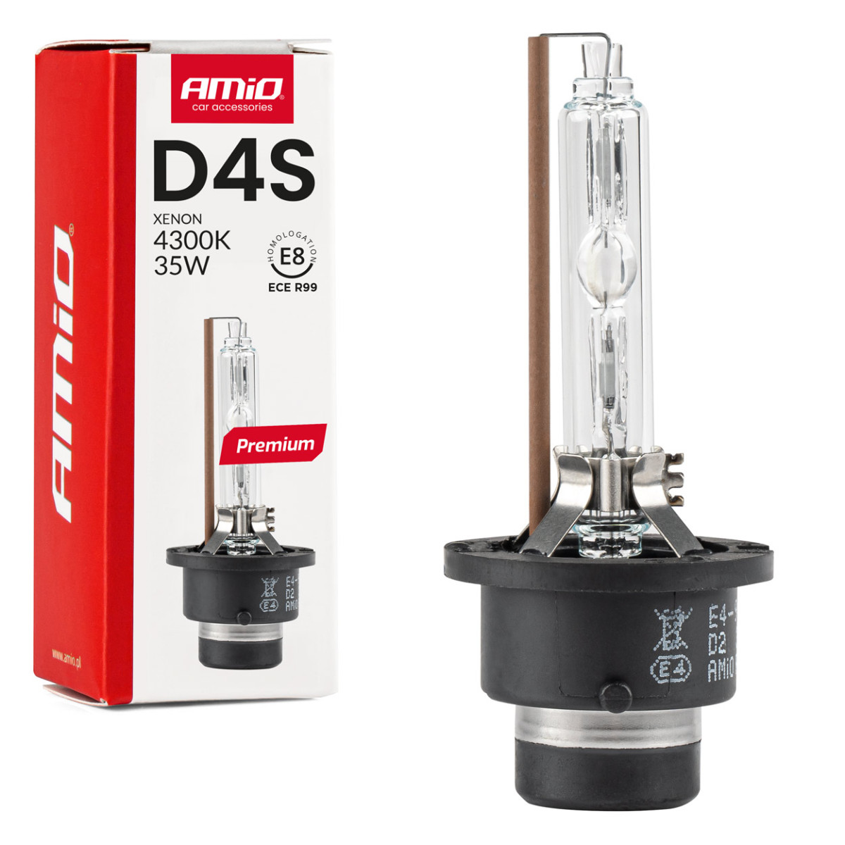 Xenonlampa D4S 4300K PREMIUM AMIO-01980