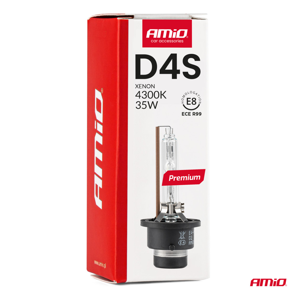 Xenonlampa D4S 4300K PREMIUM AMIO-01980