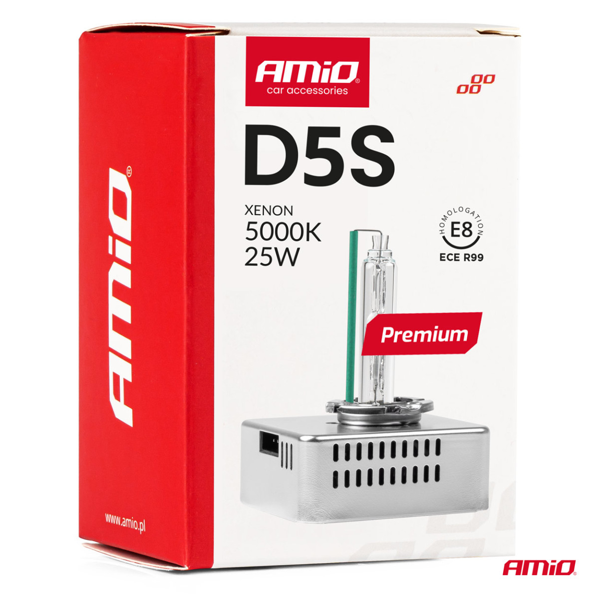 Xenonlampa D5S 5000K PREMIUM AMIO-01220