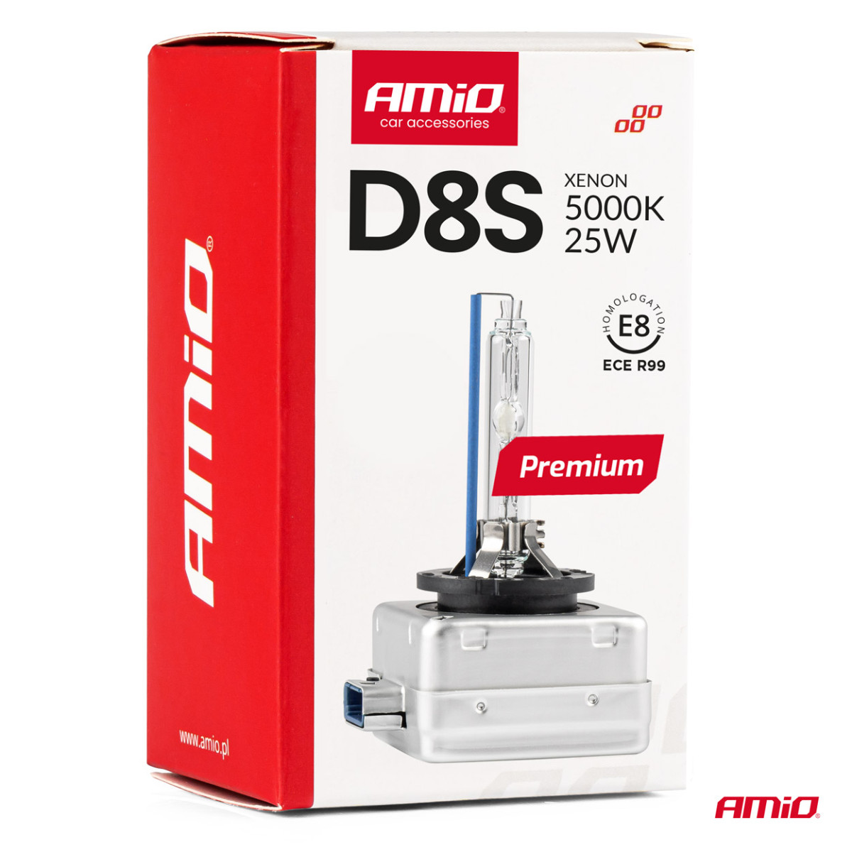 Xenonlampa D8S 5000K PREMIUM AMIO-02395