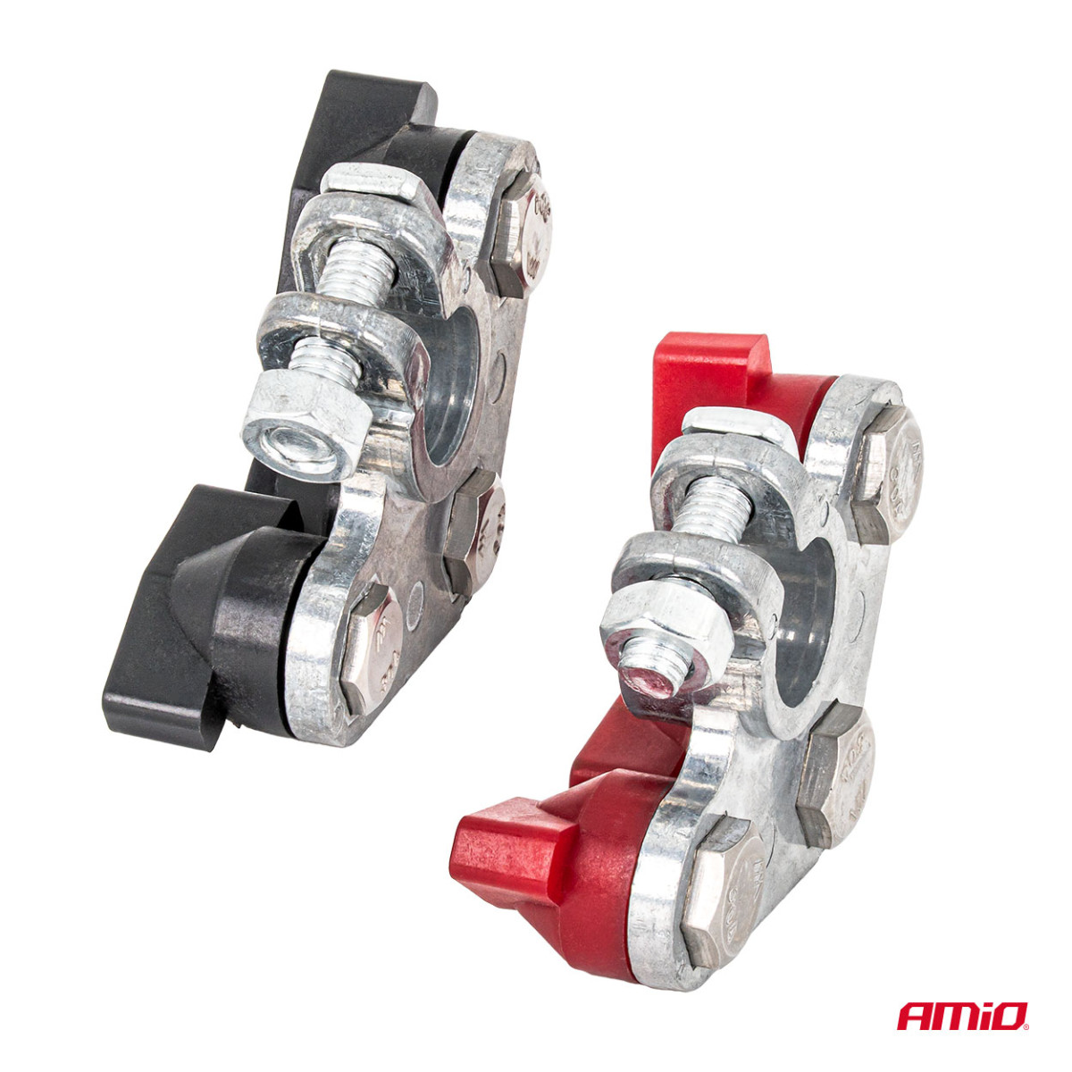 Batteripoler 800 A, galvaniserade, 2 st. AMiO-04391