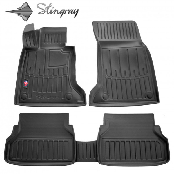 3D gummimattor BMW 5 E60 2003–2010, 5 pc. / svart / 5027115 / högre kanter